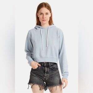 Cotton Citizen Milan Crop Hoodie Aquatic XS